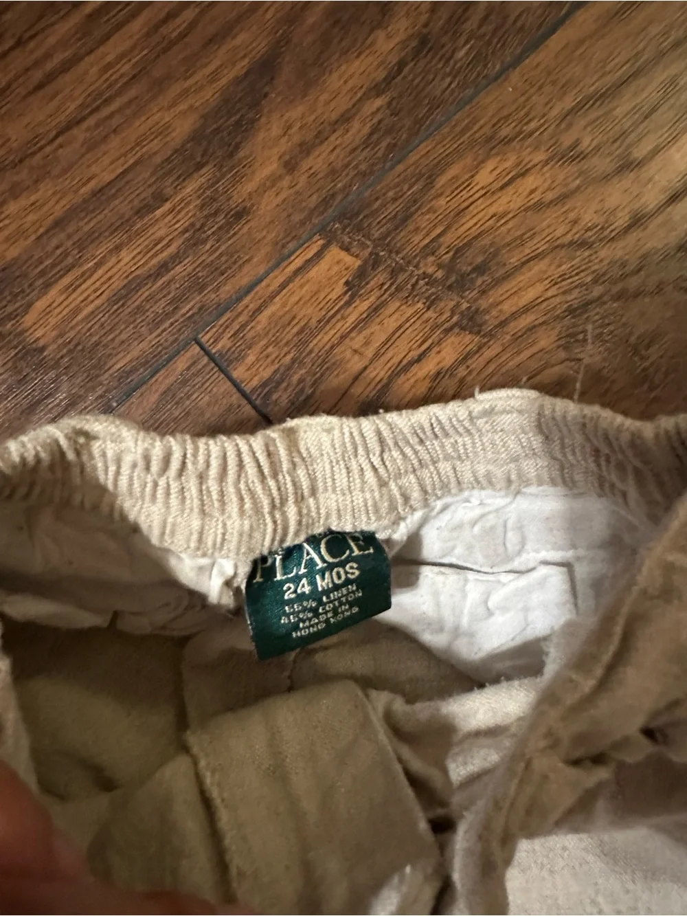 The Children's Place Cream Linen-Style Kids Shorts